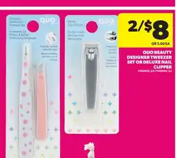 Real Canadian Superstore QUO BEAUTY DESIGNER TWEEZER SET OR DELUXE NAIL CLIPPER offer