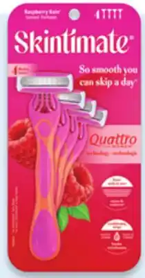 Walmart Skintimate X3 disposable razors 4-pack offer
