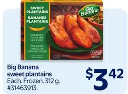 Walmart Big Banana sweet plantains offer