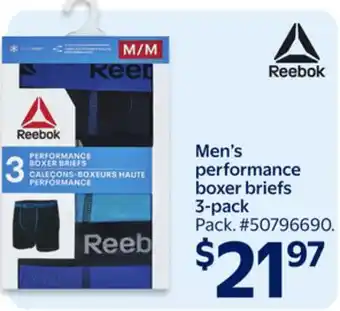 Walmart Men's performance boxer briefs 3-pack offer