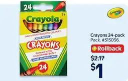 Walmart Crayola Crayons 24-pack offer