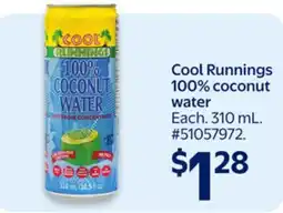 Walmart Cool Runnings 100% Coconut Water offer