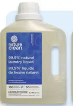 Walmart Nature Clean liquid laundry detergent offer