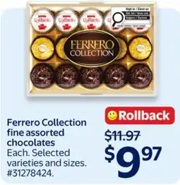 Walmart Ferrero Collection fine assorted chocolates offer