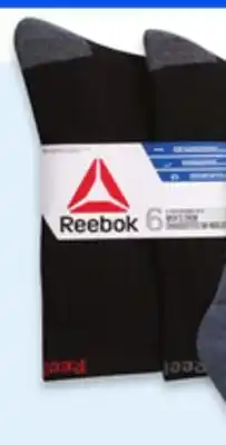 Walmart Reebok Men's sport socks 6-pack offer