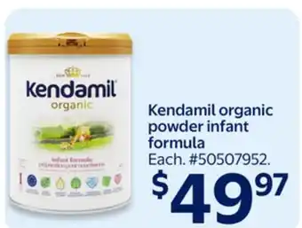 Walmart Kendamil organic powder infant formula offer