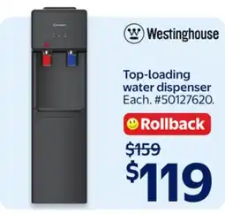 Walmart Westinghouse Top-loading D water dispenser offer