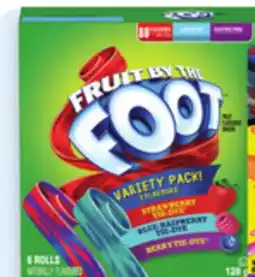 Walmart Fruit by the Foot, Gushers or Betty Crocker fruit snacks offer