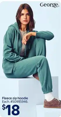 Walmart George Fleece zip hoodie offer