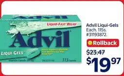 Walmart Advil Liqui-Gels offer
