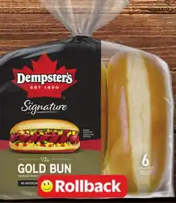 Walmart Dempster's Signature hot dog or hamburger buns offer