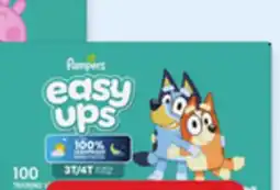 Walmart Pampers Easy Ups giant pack training pants offer