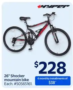 Walmart Hyper 26 Shocker mountain bike offer