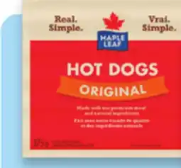 Walmart Maple Leaf hot dogs offer