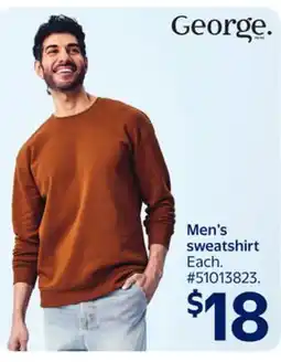 Walmart George Men's sweatshirt offer