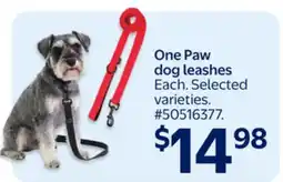 Walmart One Paw dog leashes offer