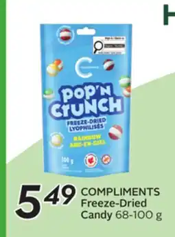 Sobeys COMPLIMENTS Freeze-Dried Candy offer