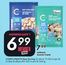 Sobeys COMPLIMENTS Raw Shrimp offer