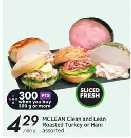 Sobeys Clean and Lean Roasted Turkey or Ham offer