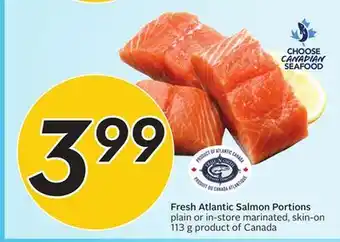 Sobeys Fresh Atlantic Salmon Portions offer