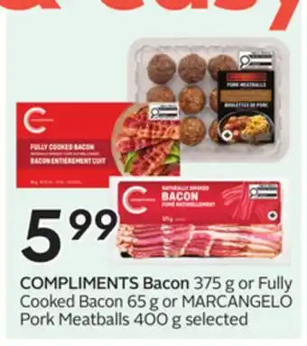 Sobeys COMPLIMENTS Bacon offer