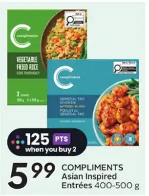 Sobeys COMPLIMENTS Asian Inspired Entrées offer