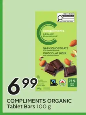 Sobeys COMPLIMENTS ORGANIC Tablet Bars offer