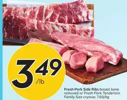 Sobeys Fresh Pork Side Ribs offer
