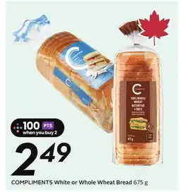 Sobeys COMPLIMENTS White or Whole Wheat Bread offer