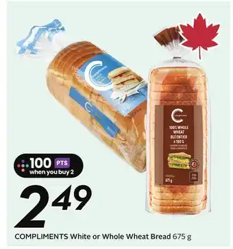 Sobeys COMPLIMENTS White or Whole Wheat Bread offer