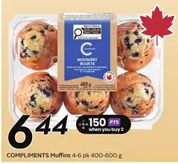 Sobeys COMPLIMENTS Muffins offer