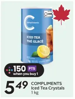 Sobeys COMPLIMENTS Iced Tea Crystals offer