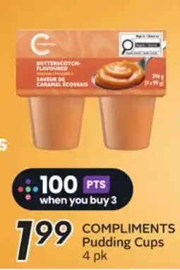 Sobeys COMPLIMENTS Pudding Cups offer