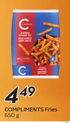 Sobeys COMPLIMENTS Fries offer