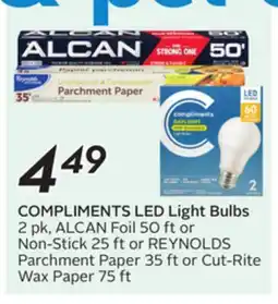 Sobeys COMPLIMENTS LED Light Bulbs offer