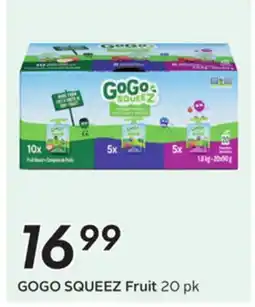 Sobeys GOGO SQUEEZ Fruit offer