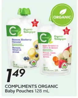 Sobeys COMPLIMENTS ORGANIC Baby Pouches offer