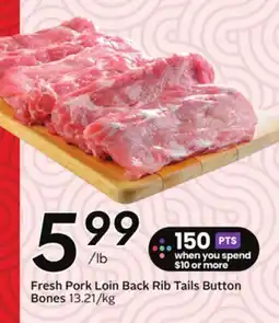 Sobeys Fresh Pork Loin Back Rib Tails Button Bones offer