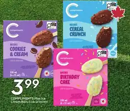 Sobeys COMPLIMENTS Mini Ice Cream Bars offer