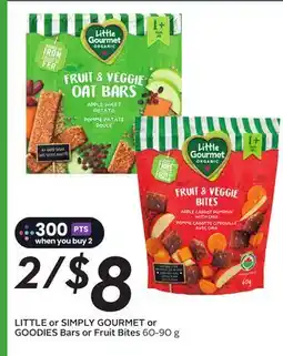 Sobeys LITTLE or SIMPLY GOURMET or GOODIES Bars or Fruit Bites offer