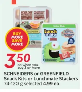 Sobeys Snack Kits or Lunchmate Stackers offer