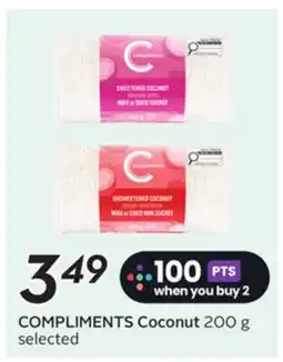 Sobeys COMPLIMENTS Coconut offer