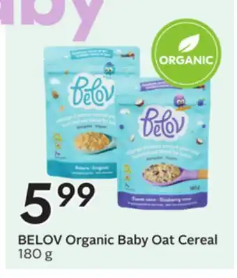 Sobeys Organic Baby Oat Cereal offer