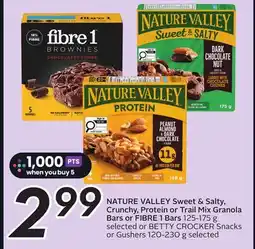 Sobeys Sweet & Salty, Crunchy, Protein or Trail Mix Granola Bars or Bars offer
