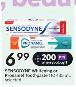Sobeys Whitening or Pronamel Toothpaste offer