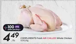 Sobeys COMPLIMENTS Fresh AIR-CHILLED Whole Chicken offer