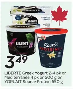Sobeys Greek Yogurt offer