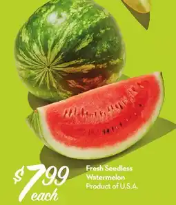 Longo's Fresh Seedless Watermelon offer