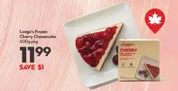 Longo's Longo's Frozen Cherry Cheesecake offer