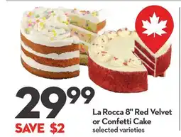Longo's La Rocca 8 Red Velvet or Confetti Cake offer